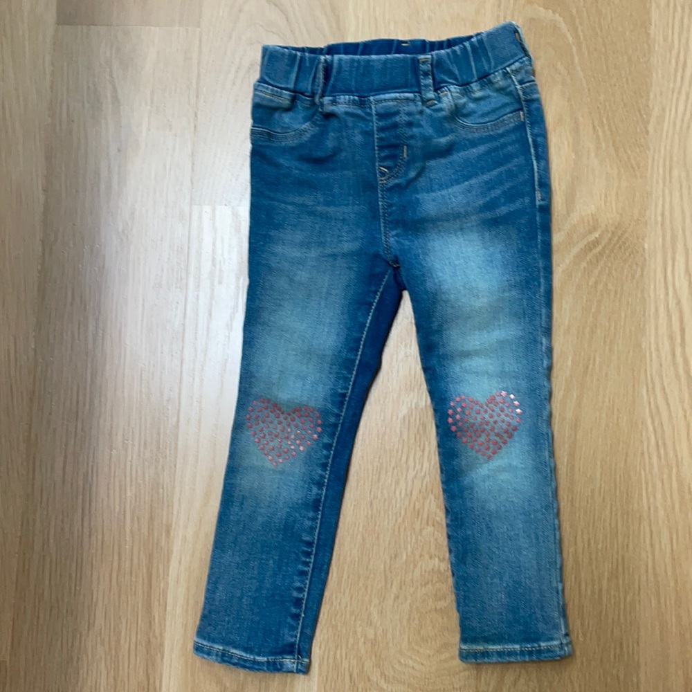 GAP 3T Heart detail jeggings